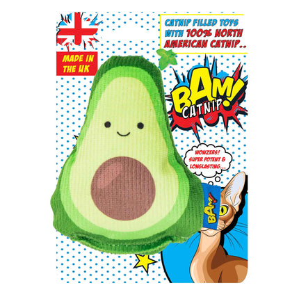 BAM! Ricardo Avocado Catnip Toy Hand-made UK Cat Enrichment Plush