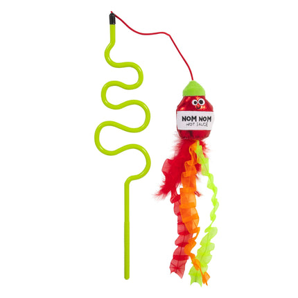 Mad Cat Nom Nom Hot Sauce Ribbon Wand with Silvernip