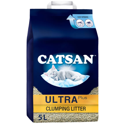 Catsan Ultra Clumping Cat Litter 5L – Odour Control, Low Dust