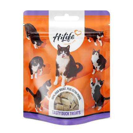 HiLife Freeze Dried 100% Duck Breast Cat Treats 10g Bag