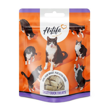 HiLife Freeze Dried 100% Duck Breast Cat Treats 10g Bag