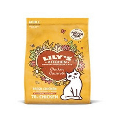Lily's Kitchen Chicken Casserole Grain-Free Dry Cat Food 2kg Pack