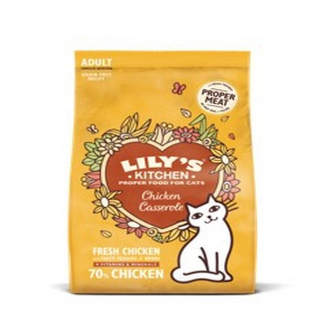 Lily's Kitchen Chicken Casserole Grain-Free Dry Cat Food 2kg Pack