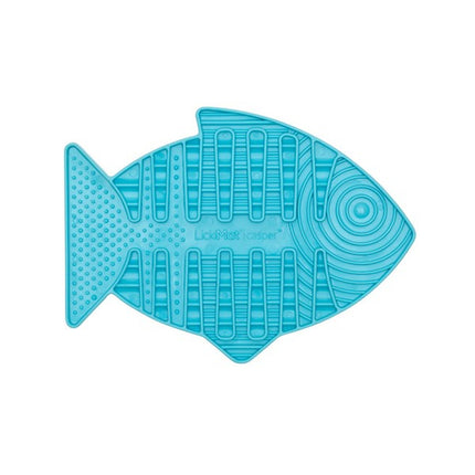 LickiMat Casper Turquoise Cat Fish-Shaped Lick Mat 22cm
