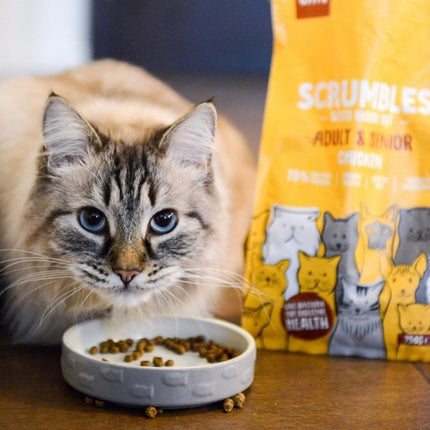 Scrumbles Adult Chicken Dry Cat Food - Gut-Friendly Complete 2.5kg