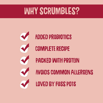 Scrumbles Adult Salmon Dry Cat Food 2.5kg Gut-Friendly Probiotics