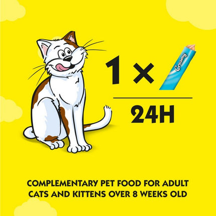 Dreamies Creamy Salmon Cat Treats 4 x 10g Soft Snack