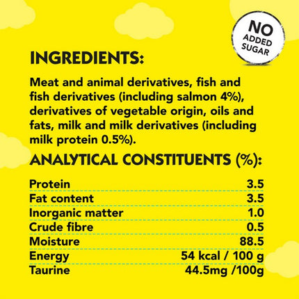 Dreamies Creamy Salmon Cat Treats 4 x 10g Soft Snack
