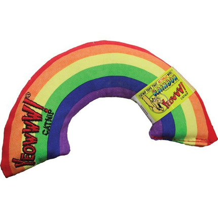 Yeoww Rainbow Cat Toy 6 Inch Plush Organic Catnip Filled
