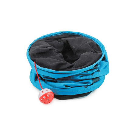 Ancol Cat Play Tunnel 50cm Crinkle Foldable Hideaway Toy