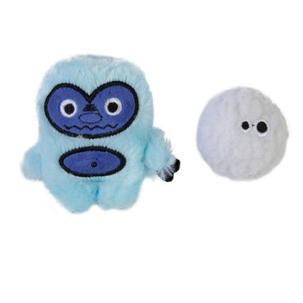 Mad Cat Yowlin Yeti Cat Toy 2-Pack Plush Yeti Snowball