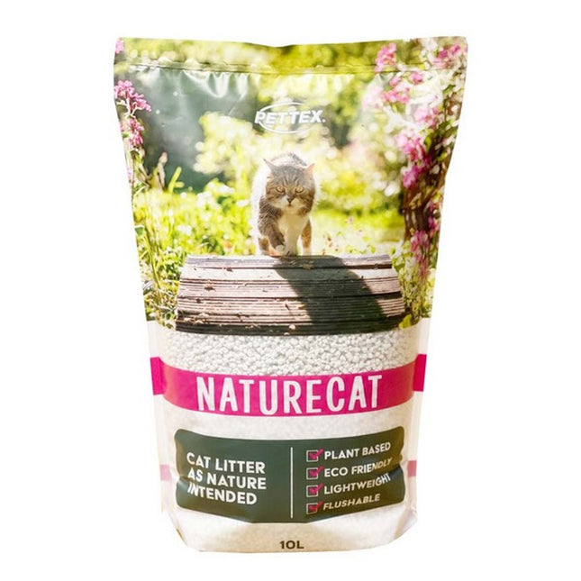 Pettex Naturecat Tofu Cat Litter 10L - Eco-Friendly, Clumping, Low Tracking, Odour Control
