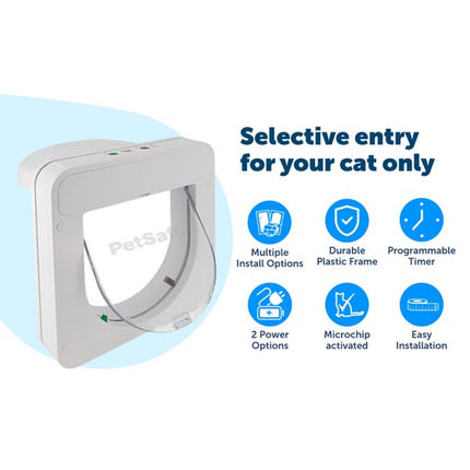PetSafe Petporte Microchip Cat Flap Smart Secure Door Access