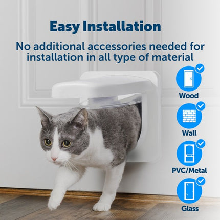 PetSafe Petporte Microchip Cat Flap Smart Secure Door Access