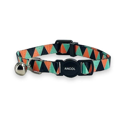Ancol Geometric Cat Collar with Break-Away Buckle and XL Bell