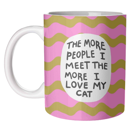 'I Love My Cat' Mug by The Paper Tail: Mug Premium 11oz
