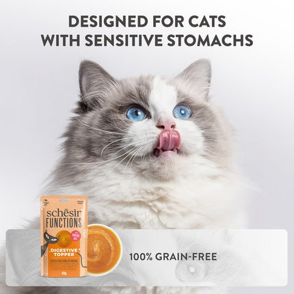 Schesir Functions Digestive Cat Topper Pumpkin & Wheatgrass 40g