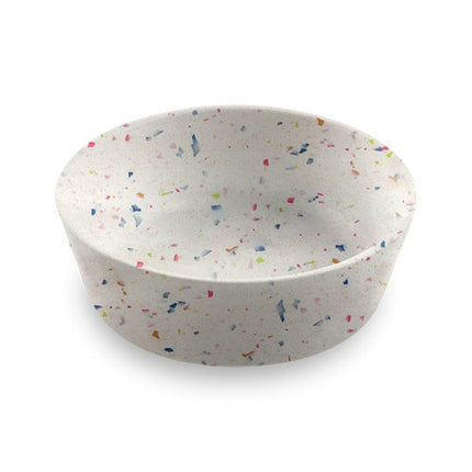 Tarhong Terrazzo Brights Ceramic Pet Saucer 5.2in 0.75 Cup - Speckled