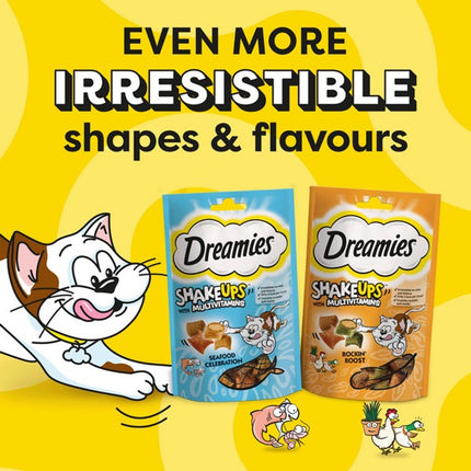 Dreamies Shakeups Rockin Roost Cat Treats with Multivitamins 55g Pack