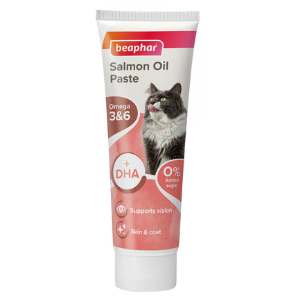 Beaphar Salmon Oil Paste for Cats 100g Omega DHA
