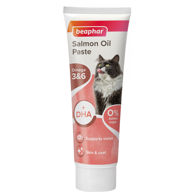 Beaphar Salmon Oil Paste for Cats 100g Omega DHA