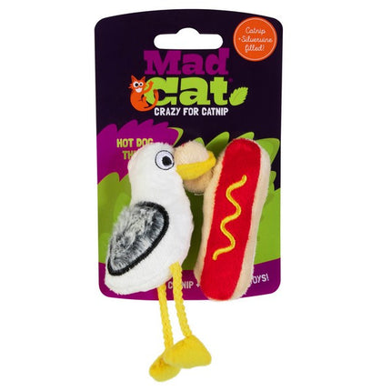 Mad Cat Hotdog Thief Cat Toy 2 Pack