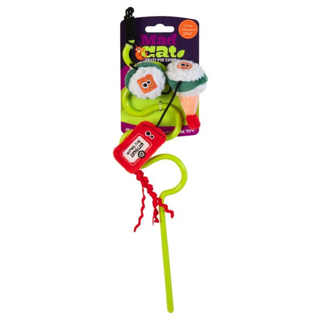 Mad Cat Interactive Sushi Swatter Wand – Cat Teaser Toy