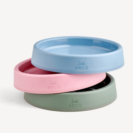 Beco Steady Eco Cat Bowl – Shallow, Non-Slip, Whisker-Friendly
