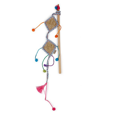 All For Paws Whisker Fiesta Wand Kite Cat Teaser Toy