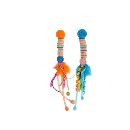 All For Paws Whisker Fiesta Worm Cat Toy 2 Pack