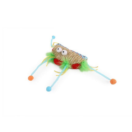 All For Paws Whisker Fiesta Taco Kicker Cat Toy Raffia