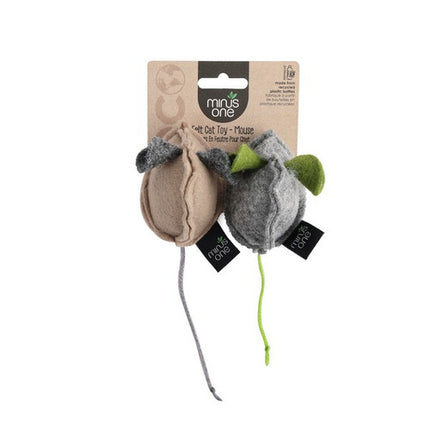All For Paws Minus Felt Cat Toy Two-Pack Balls Catnip
