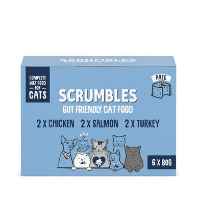 Scrumbles Grain-Free Wet Cat Pâté Classic Selection 6 x 80g
