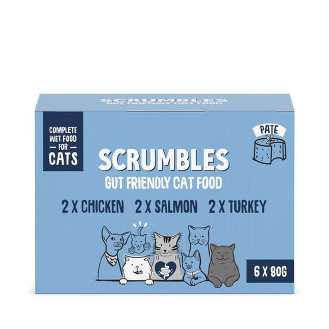 Scrumbles Grain-Free Wet Cat Pâté Classic Selection 6 x 80g