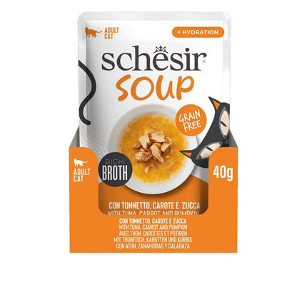 Schesir Soup Tuna with Carrots & Pumpkin Complements 40g
