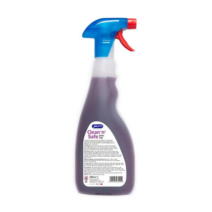 JVP Clean n Safe Litter Tray Disinfectant Spray 500ml Deodoriser