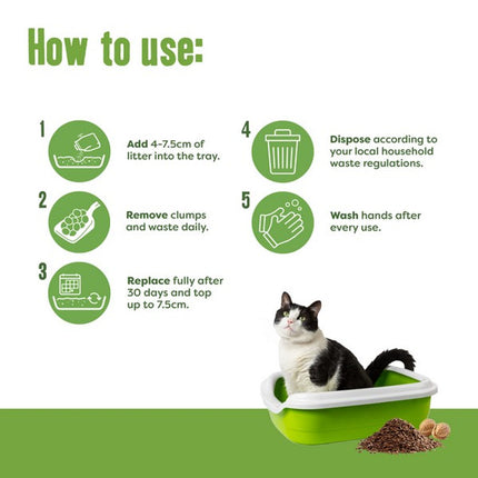 Nature's Calling Natural Walnut Clumping Cat Litter Pouch 4kg