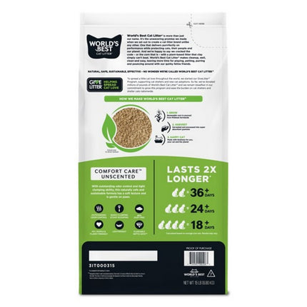 World's Best Corn Cat Litter Comfort Care 6.8kg Quick Clumping