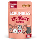 Scrumbles Krunchies Anti-hairball Cat Pillow Treats 60g