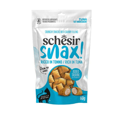 Schesir Snax Tuna Pillows Cat Treats Pouch 60 G