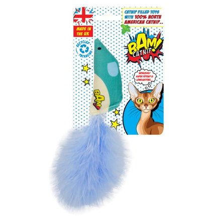 BAM Catnip Feather Mouse Cat Toy Single