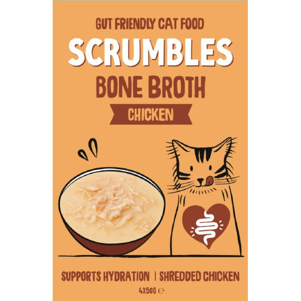 Scrumbles Chicken Bone Broth Soups 4x50g