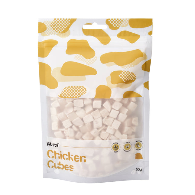 Waita Freeze-Dried Chicken Cubes – 100% Lean Protein Training Treats