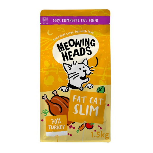 Meowing Heads Fat Cat Slim Adult Weight Control Salmon 1.5kg