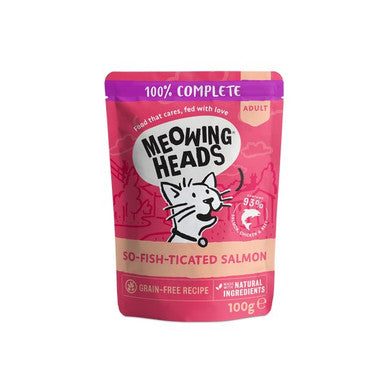 Meowing Heads So-fish-ticated Salmon Grain-Free Wet Pouch 100g