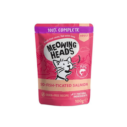 Meowing Heads So-fish-ticated Salmon Grain-Free Wet Pouch 100g