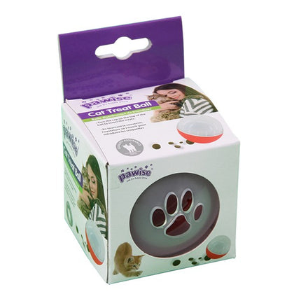 Pawise Interactive Cat Treat Snack Ball Puzzle Toy 5cm