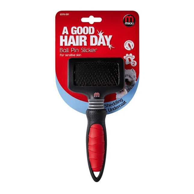 Mikki Small Ball Pin Slicker Brush for Cats and Dogs
