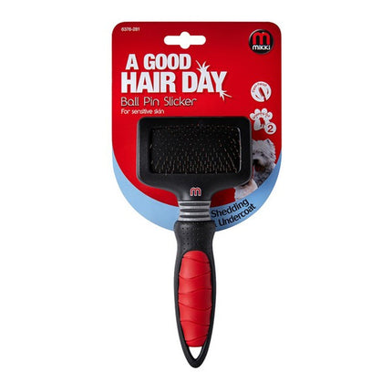 Mikki Small Ball Pin Slicker Brush for Cats and Dogs