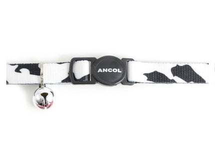 Ancol Safety Buckle Cat Collar Camouflage Black and White
